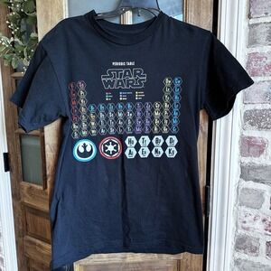 Star‎ Wars Periodic Table T Shirt S Black Mad Engine